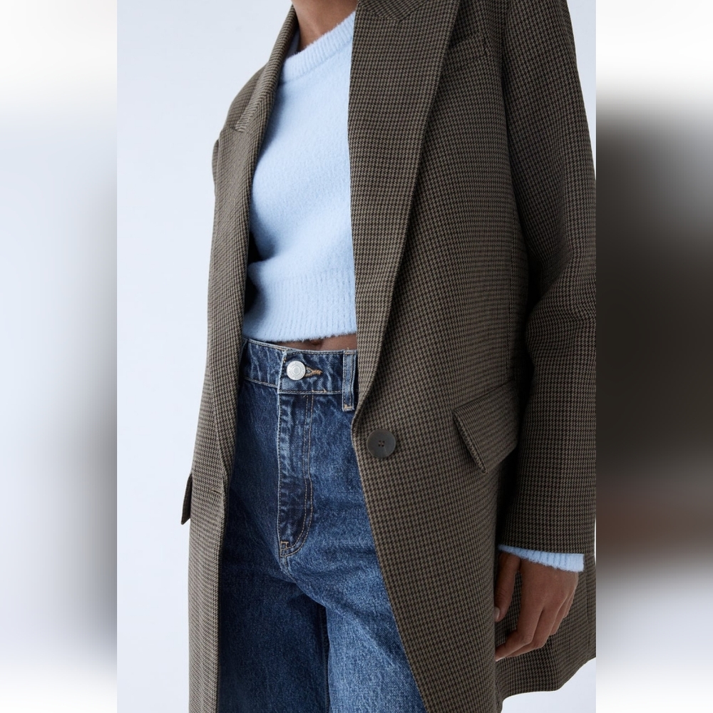Zara oversized  plaid blazer.